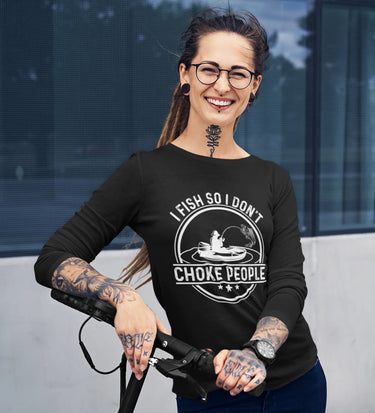 I Fish So I Don't Choke People v2 Women Long Sleeve Shirt